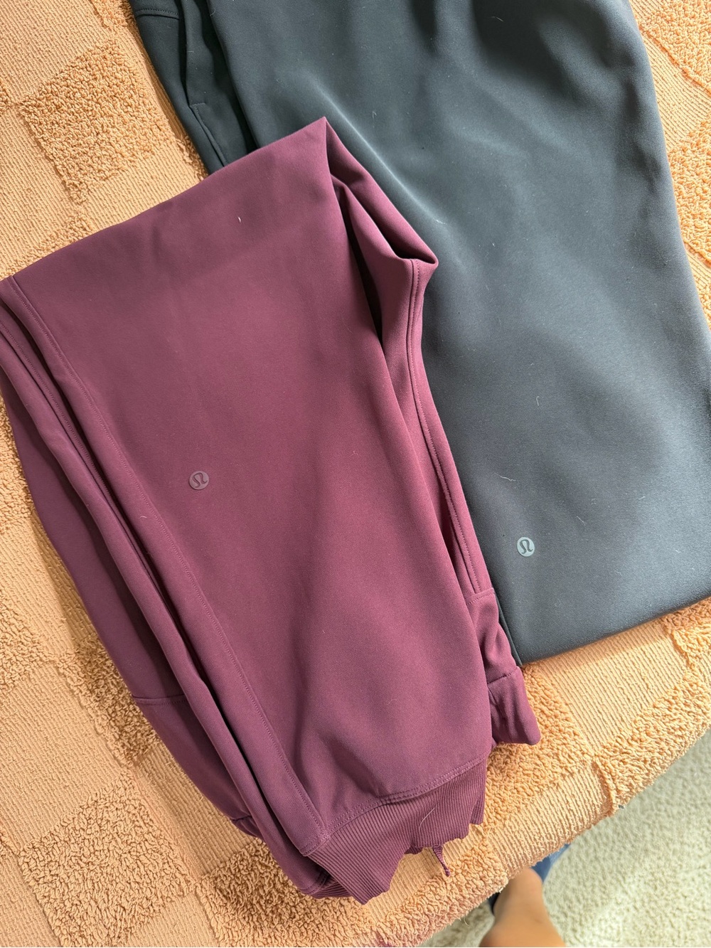 lululemon athletica High-Rise Leggings in Burgundy and Black
